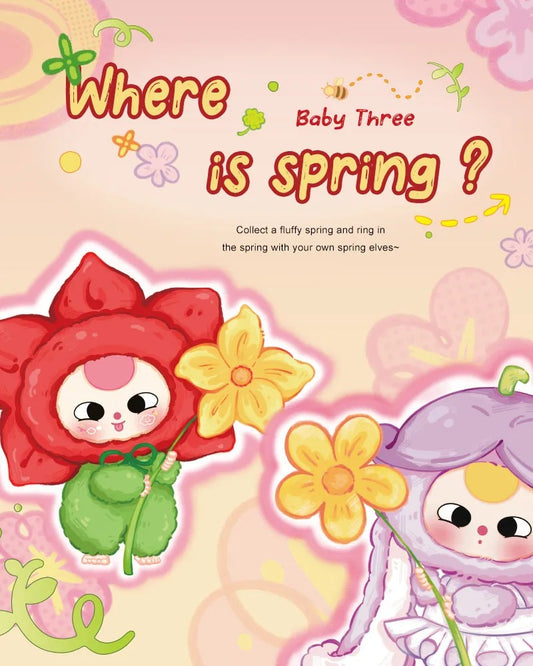 Baby Three Where is Spring? Plush Blind Box Cute Collectables NZ