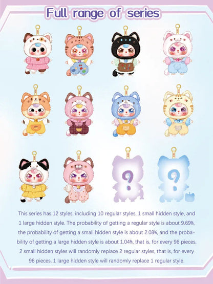 Baby Three Kitten Wardrobe Plush Blind Box Cute Collectables NZ